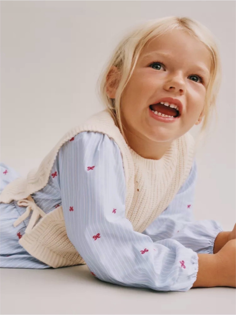 Zara Bow Top with Sweater